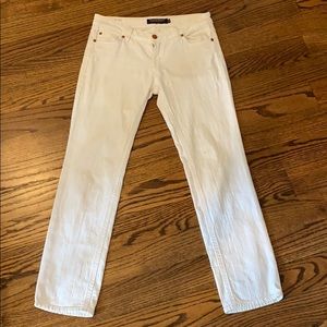 Raven denim white pants